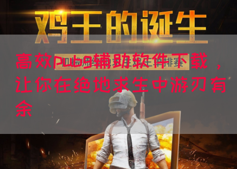 高效pubg辅助软件下载，让你在绝地求生中游刃有余(图1)