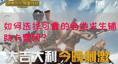 如何选择可靠的绝地求生辅助卡盟网？(图1)