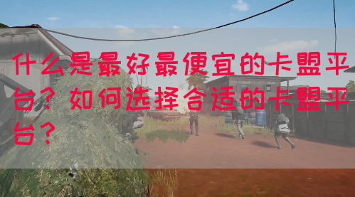 什么是最好最便宜的卡盟平台？如何选择合适的卡盟平台？(图1)