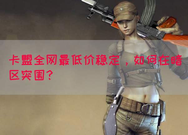卡盟全网最低价稳定，如何在暗区突围？(图1)