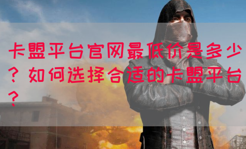 卡盟平台官网最低价是多少？如何选择合适的卡盟平台？(图1)