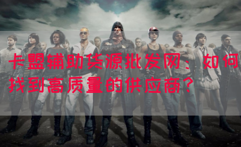 卡盟辅助货源批发网：如何找到高质量的供应商？(图1)