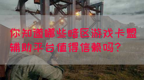 你知道哪些暗区游戏卡盟辅助平台值得信赖吗？(图1)