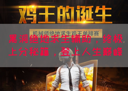 黑洞绝地求生辅助，终极上分秘籍，登上人生巅峰