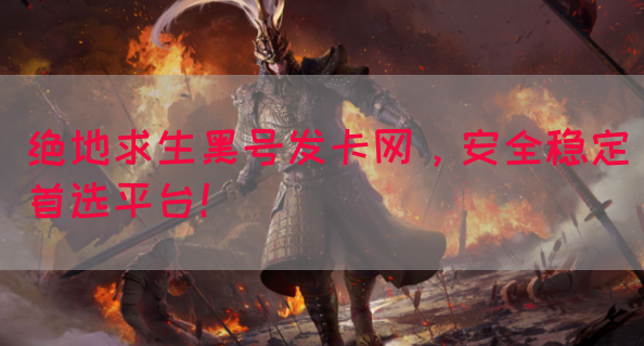 绝地求生黑号发卡网，安全稳定首选平台！(图1)