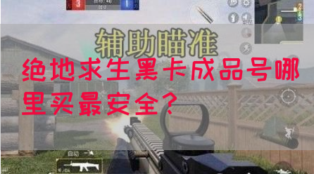 绝地求生黑卡成品号哪里买最安全？(图1)