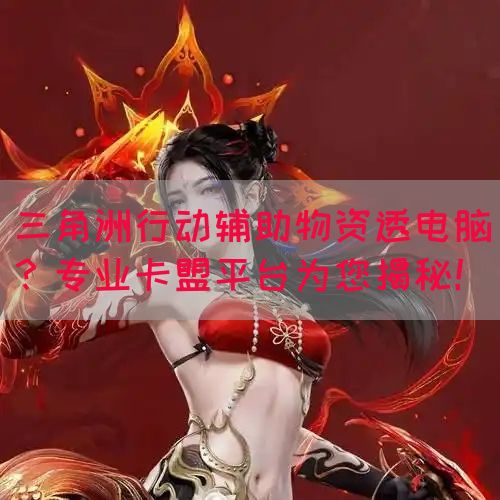 三角洲行动辅助物资透电脑？专业卡盟平台为您揭秘！(图1)