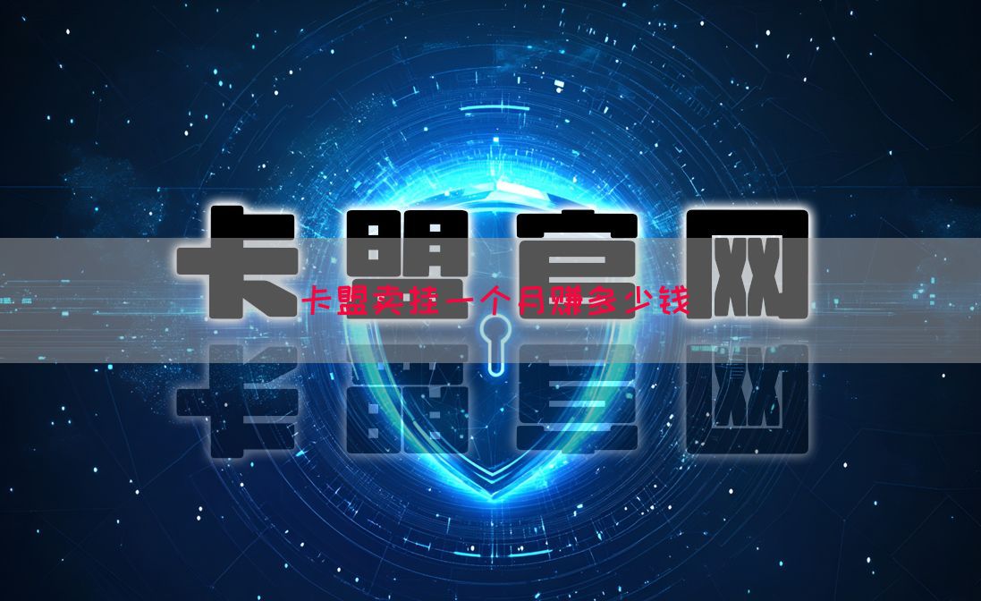 卡盟卖挂一个月赚多少钱(图1)