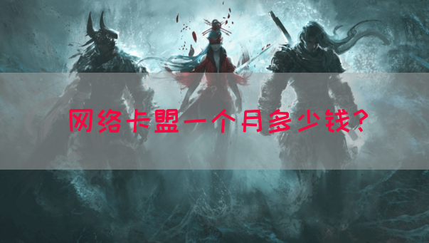 网络卡盟一个月多少钱？(图1)