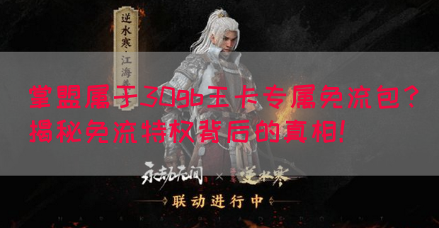 掌盟属于30gb王卡专属免流包？揭秘免流特权背后的真相！(图1)