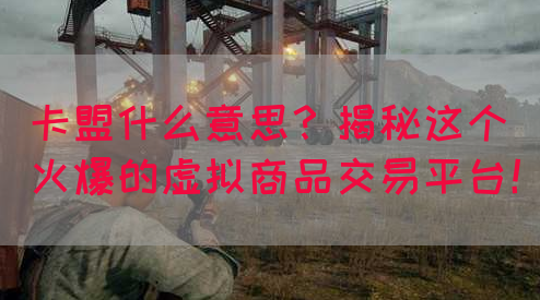 卡盟什么意思？揭秘这个火爆的虚拟商品交易平台！(图1)