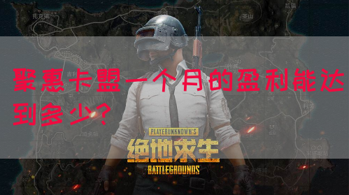 聚惠卡盟一个月的盈利能达到多少？(图1)