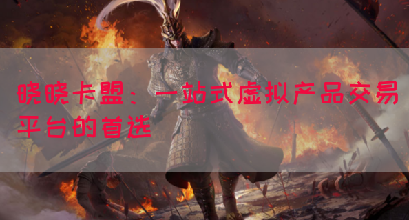 晓晓卡盟：一站式虚拟产品交易平台的首选(图1)