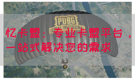 忆卡盟：专业卡盟平台，一站式解决您的需求(图1)