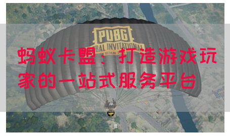 蚂蚁卡盟：打造游戏玩家的一站式服务平台(图1)