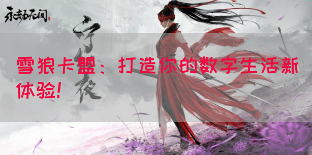 雪狼卡盟：打造你的数字生活新体验！(图1)
