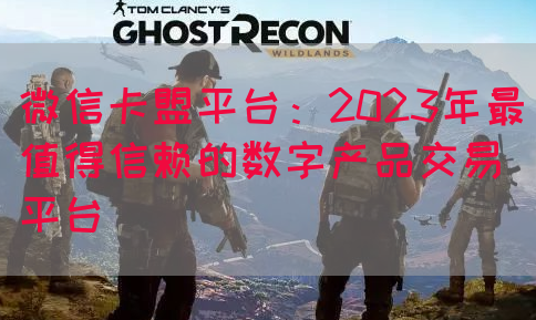 微信卡盟平台：2023年最值得信赖的数字产品交易平台(图1)