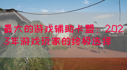 最大的游戏辅助卡盟：2023年游戏玩家的终极选择(图1)
