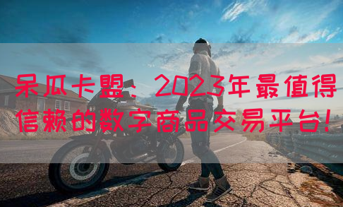 呆瓜卡盟：2023年最值得信赖的数字商品交易平台！(图1)