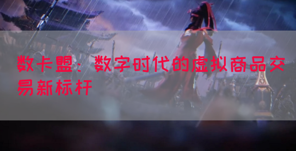 数卡盟：数字时代的虚拟商品交易新标杆(图1)