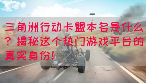 三角洲行动卡盟本名是什么？揭秘这个热门游戏平台的真实身份！(图1)