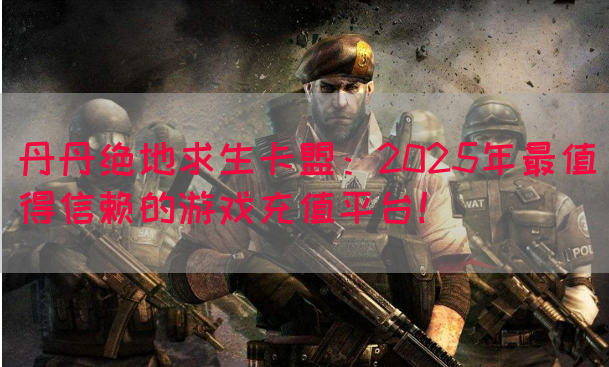丹丹绝地求生卡盟：2025年最值得信赖的游戏充值平台！(图1)