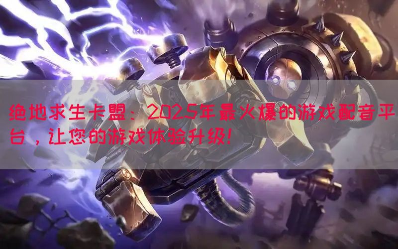 绝地求生卡盟：2025年最火爆的游戏配音平台，让您的游戏体验升级！(图1)
