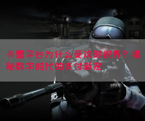 卡盟平台为什么受欢迎视界？揭秘数字时代的支付新宠(图1)